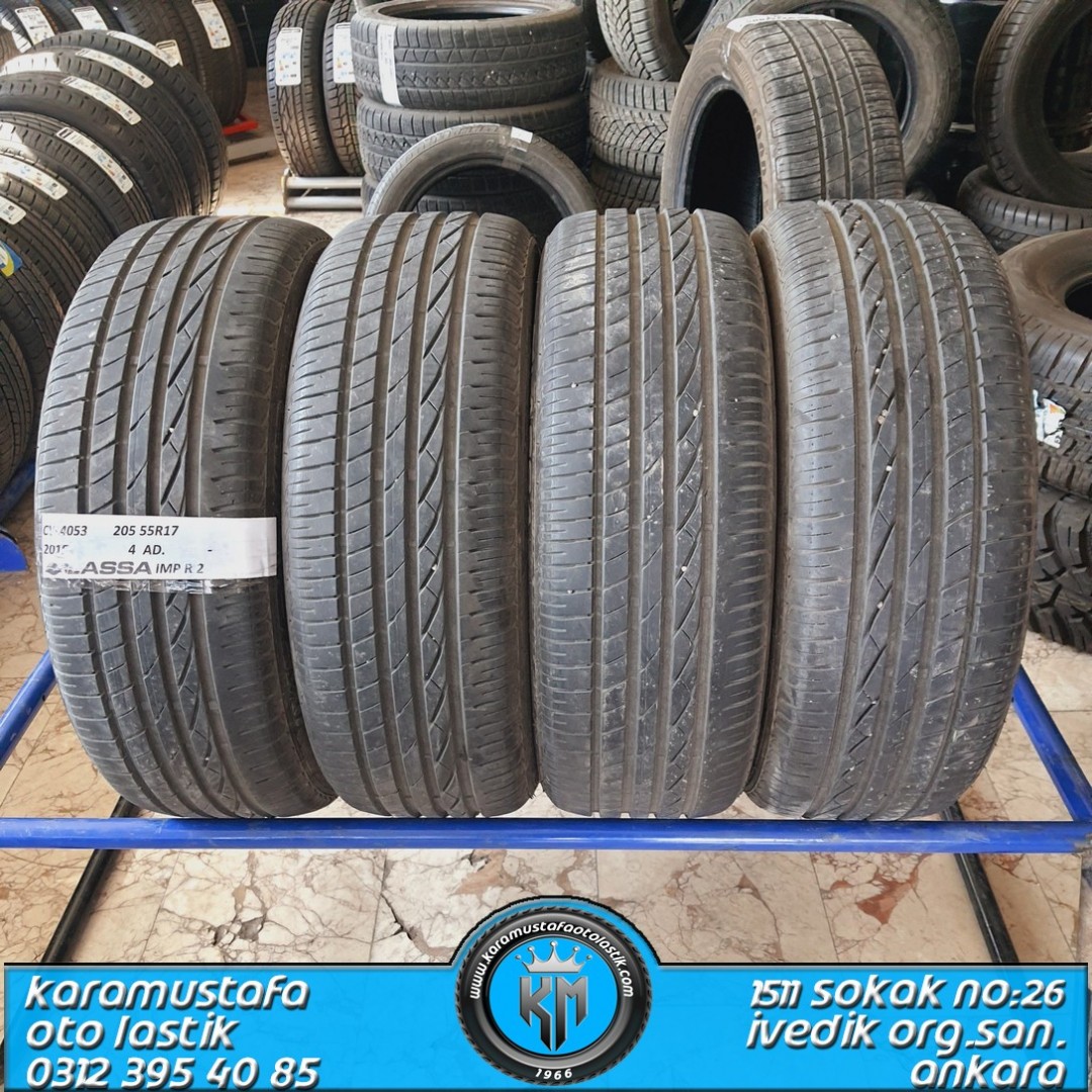 205 55 R 17 LASSA IMPETUS EVO2 91W * 2016 * 4 ADET * CYL4053