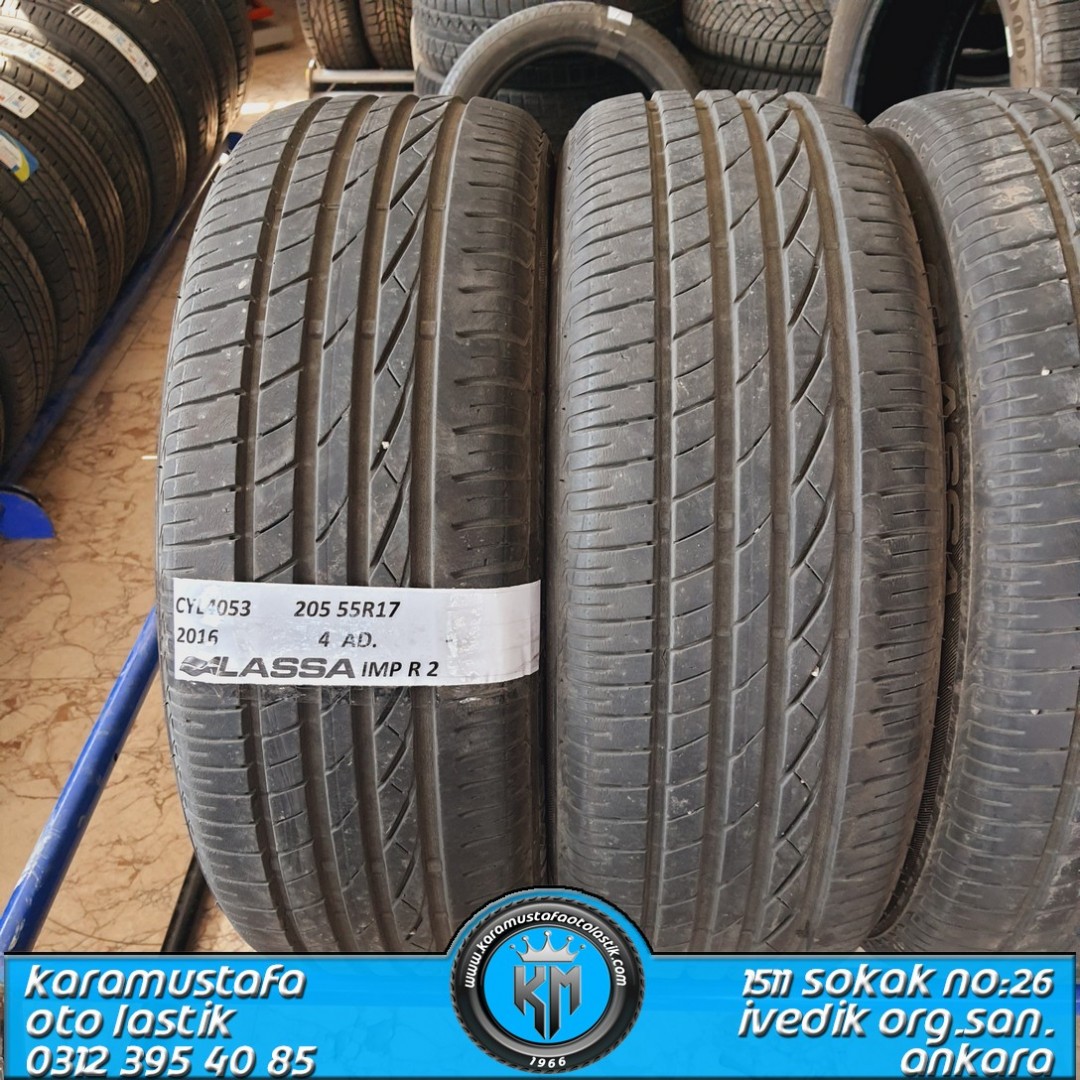 205 55 R 17 LASSA IMPETUS EVO2 91W * 2016 * 4 ADET * CYL4053