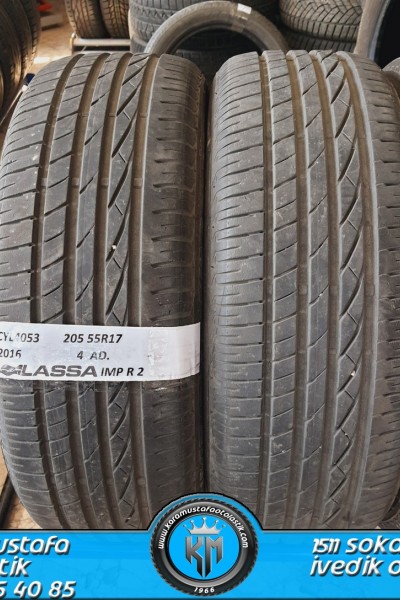 205 55 R 17 LASSA IMPETUS EVO2 91W * 2016 * 4 ADET * CYL4053 **