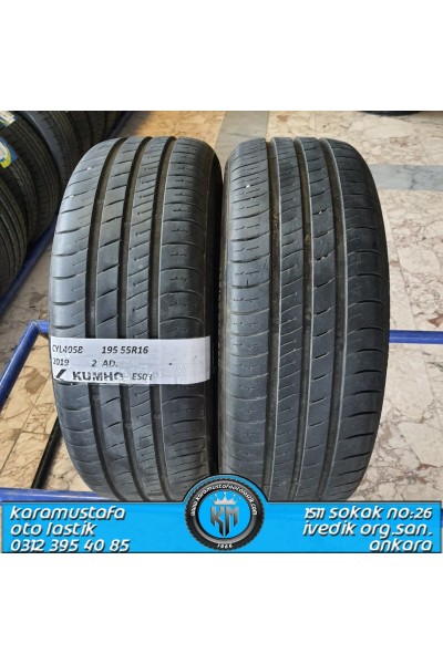 195 55 R 16 KUMHO ES01 87H * 2019 * 2 ADET * CYL4058 **