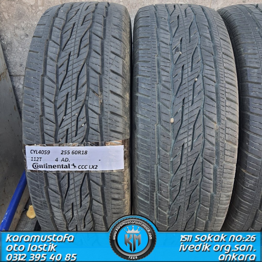 255 60 R 18 CONTINENTAL CCC LX2 112T * 2017 * 4 ADET * CYL4059