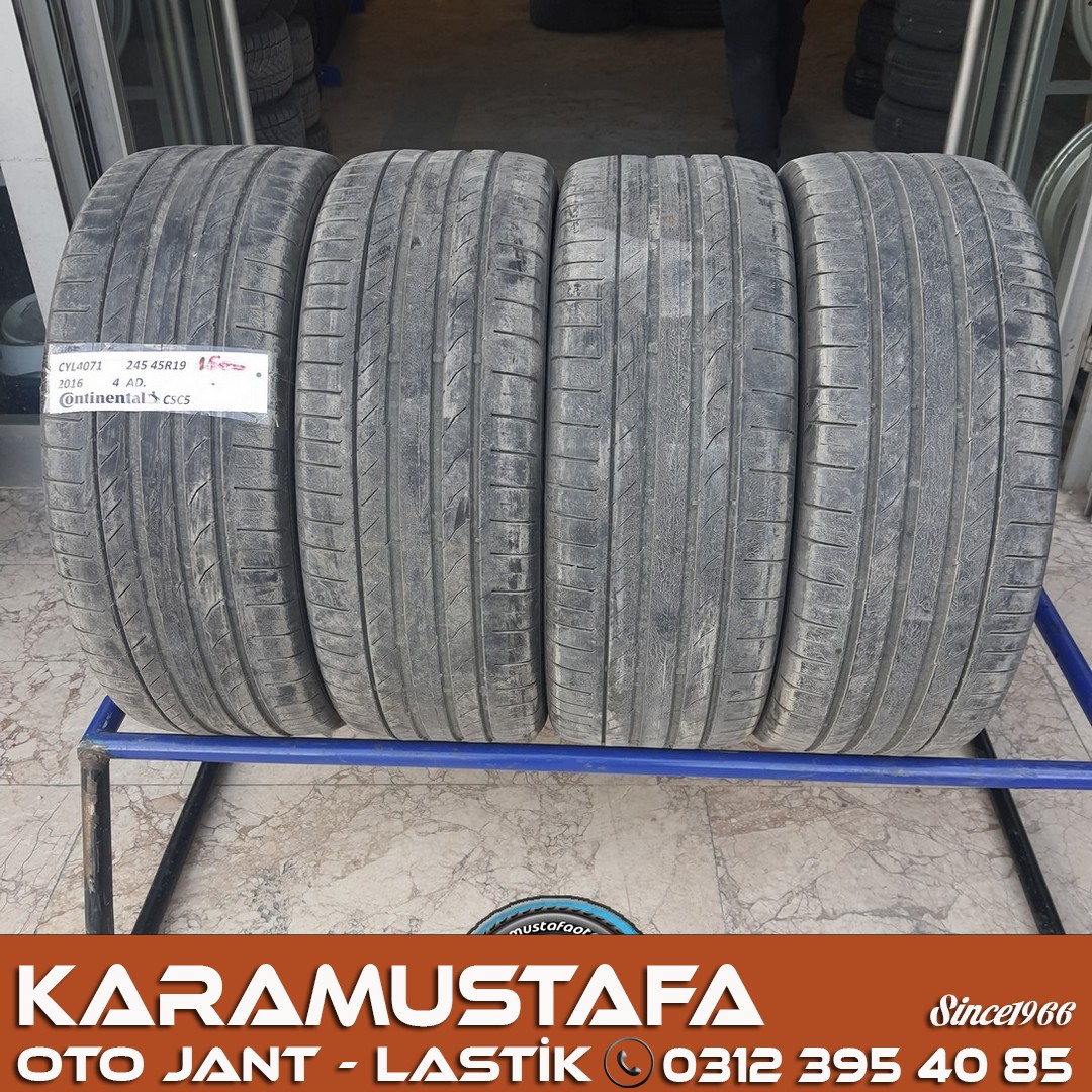245 45 R 19 CONTINENTAL * 98W * 2016 *  4 ADET * CYL4071
