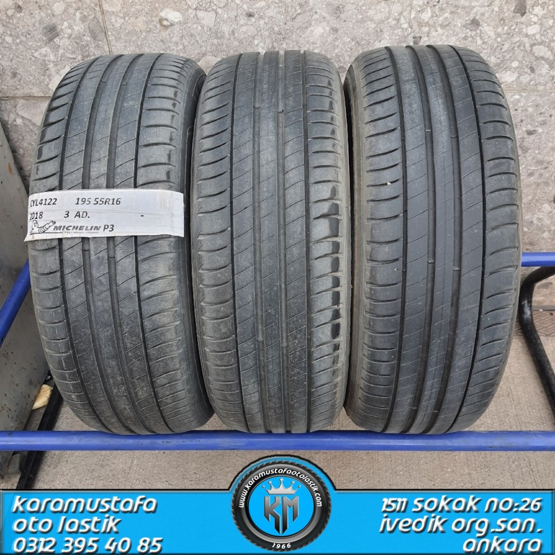 195 55 R 16 MICHELIN PRIMACY3 87V * 2018 * 2 ADET * CYL4122