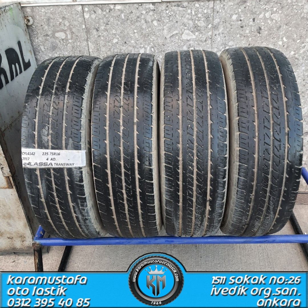 225 75 R 16 LASSA TRANSWAY * 2017 * 4 ADET * CYL4142