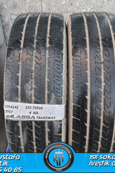 225 75 R 16 LASSA TRANSWAY * 2017 * 4 ADET * CYL4142 **