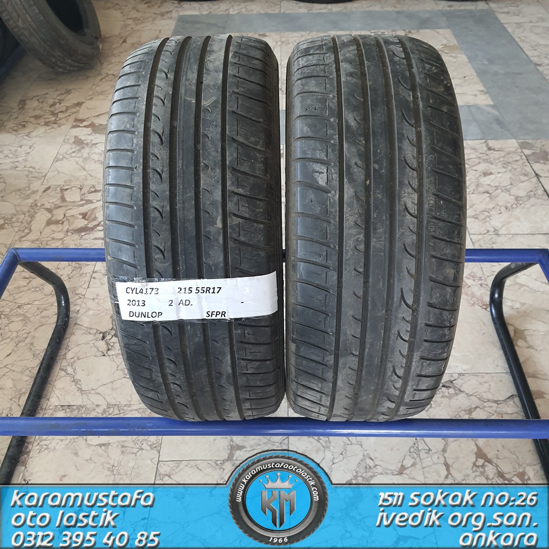 215 55 R 16 DUNLOP SFPR 93V * 2013 * 2 ADET * CYL4173