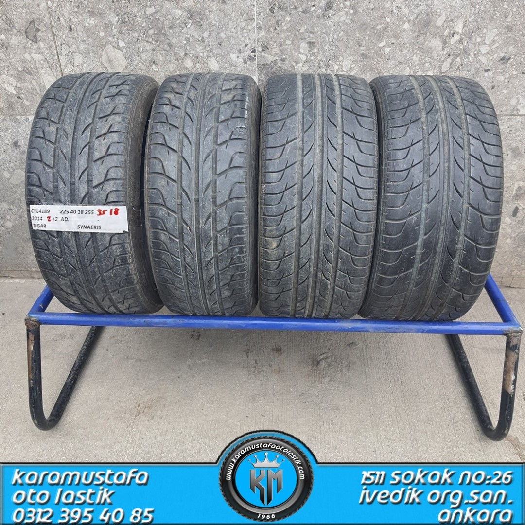 225 40 R 18 * 255 35 R 18 TIGAR SYNERIS 92V * 2014 * 4 ADET * CYL4189