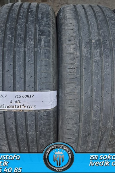 215 60 R 17 CONTINENTAL CEC5 96H * 2015 * 4 ADET * CYL4287