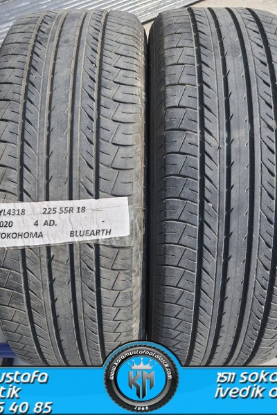 225 55 R 18 YOKOHOMA BLUEARTH E70 98H * 2020 * 4 ADET * CYL4318 **