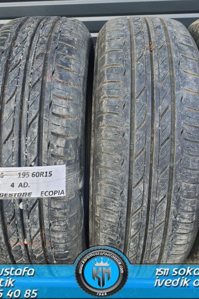 195 60 R 15 BRIDEGSTONE ECOPIA 88H * 2012 * 4 ADET * CYL4326 **
