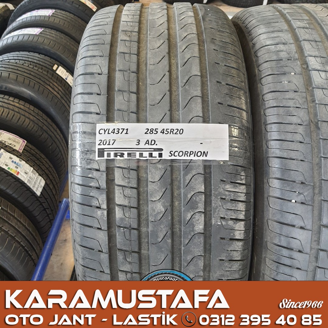 285 45 R 20 PIRELLI SCORPION * 112Y * 2017 * 1 ADET * 2017 * CYL4371
