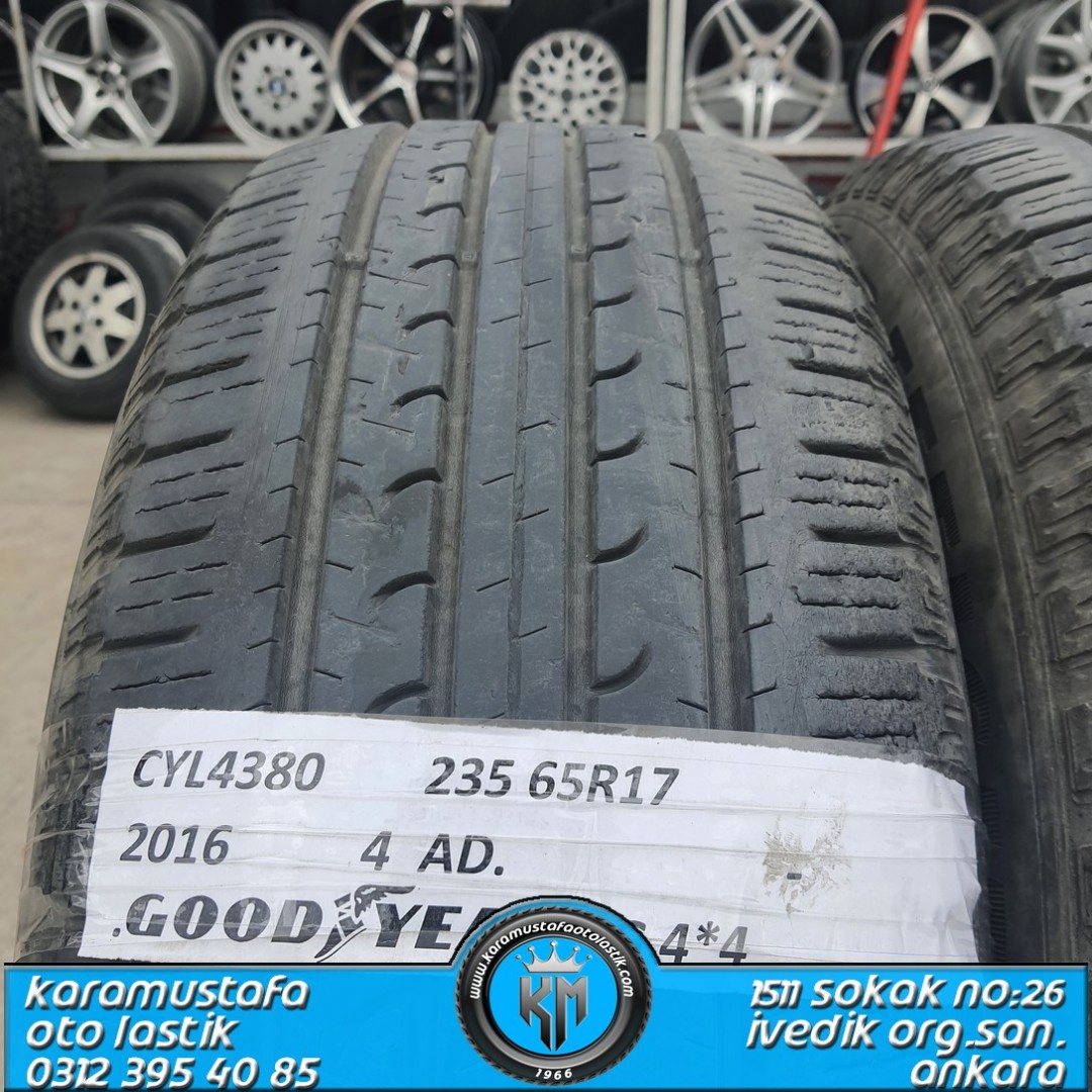 235 65 R 17 GOODYEAR EG 4*4 104V * 2016 * 4 ADET * CYL4380