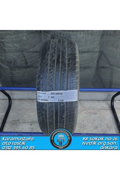 205 60 R 16 GT RADIAL C228  * 2011 * 1 ADET * CYL4404 **