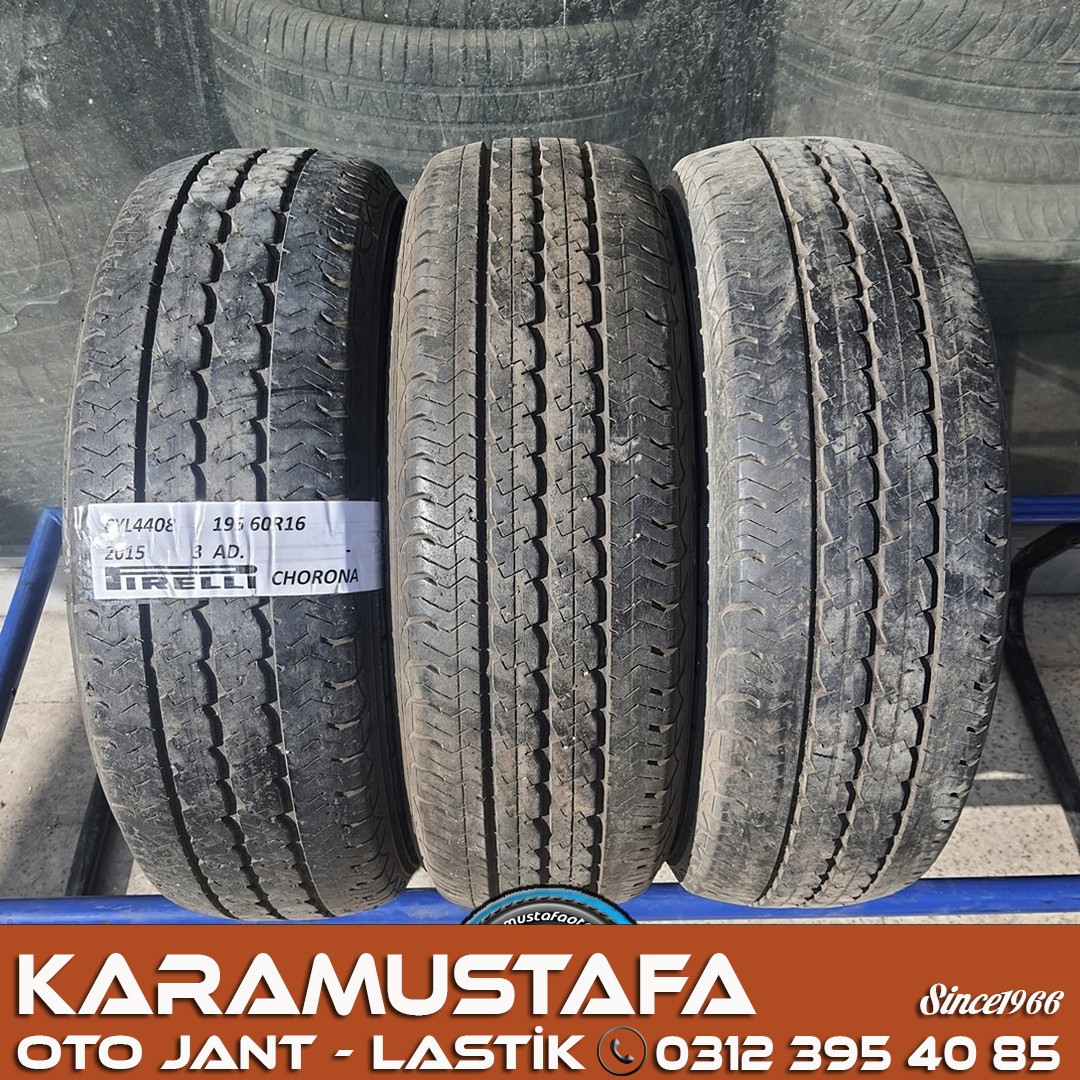195 60 R 16 PIRELLI CHORONA * 2015 * 2 ADET * CYL4408