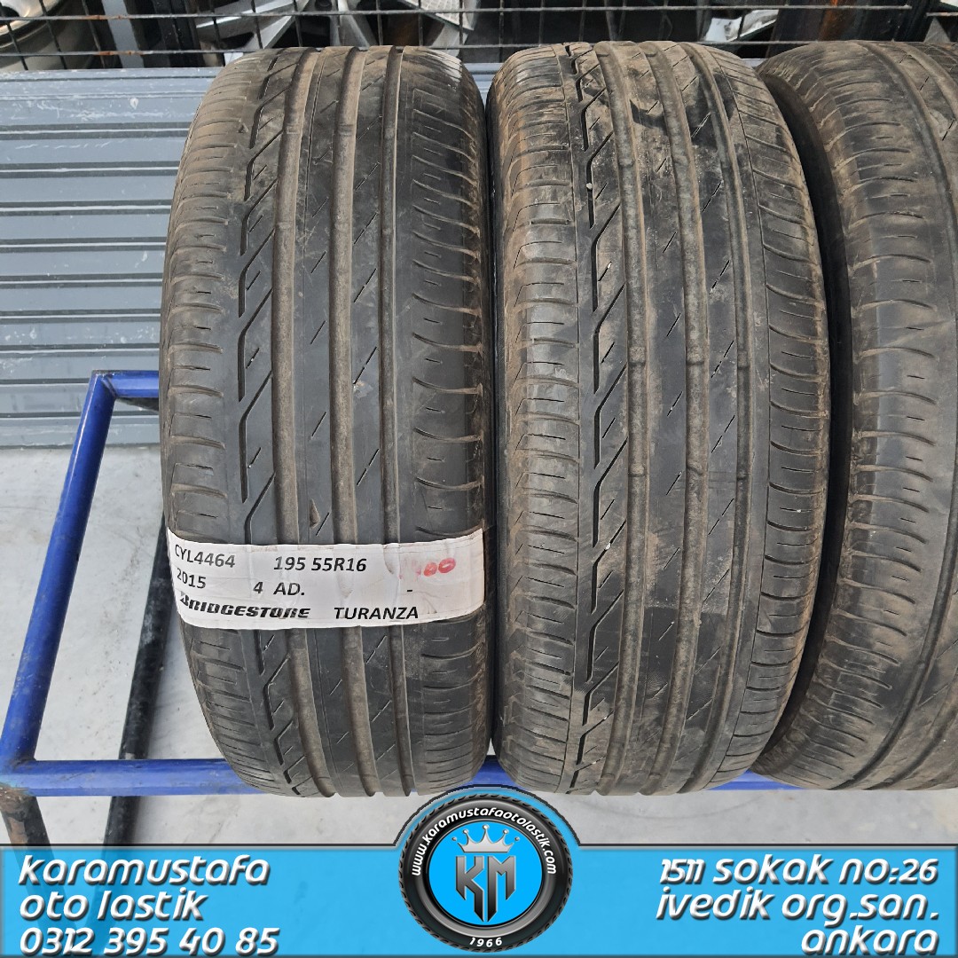 195 55 R 16 BRIDGESTONE TURANZA * 2015 * 4 ADET * CYL4464