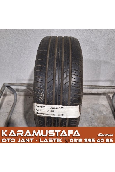 215 55 R 16 BRIDGESTONE ER33 * 2017 * 1 ADET * CYL4478 **