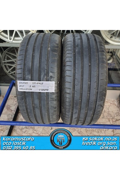 235 45 R 17 VREDESTEIN U CEUTO 97Y * 2014 * 2 ADET * CYL4540
