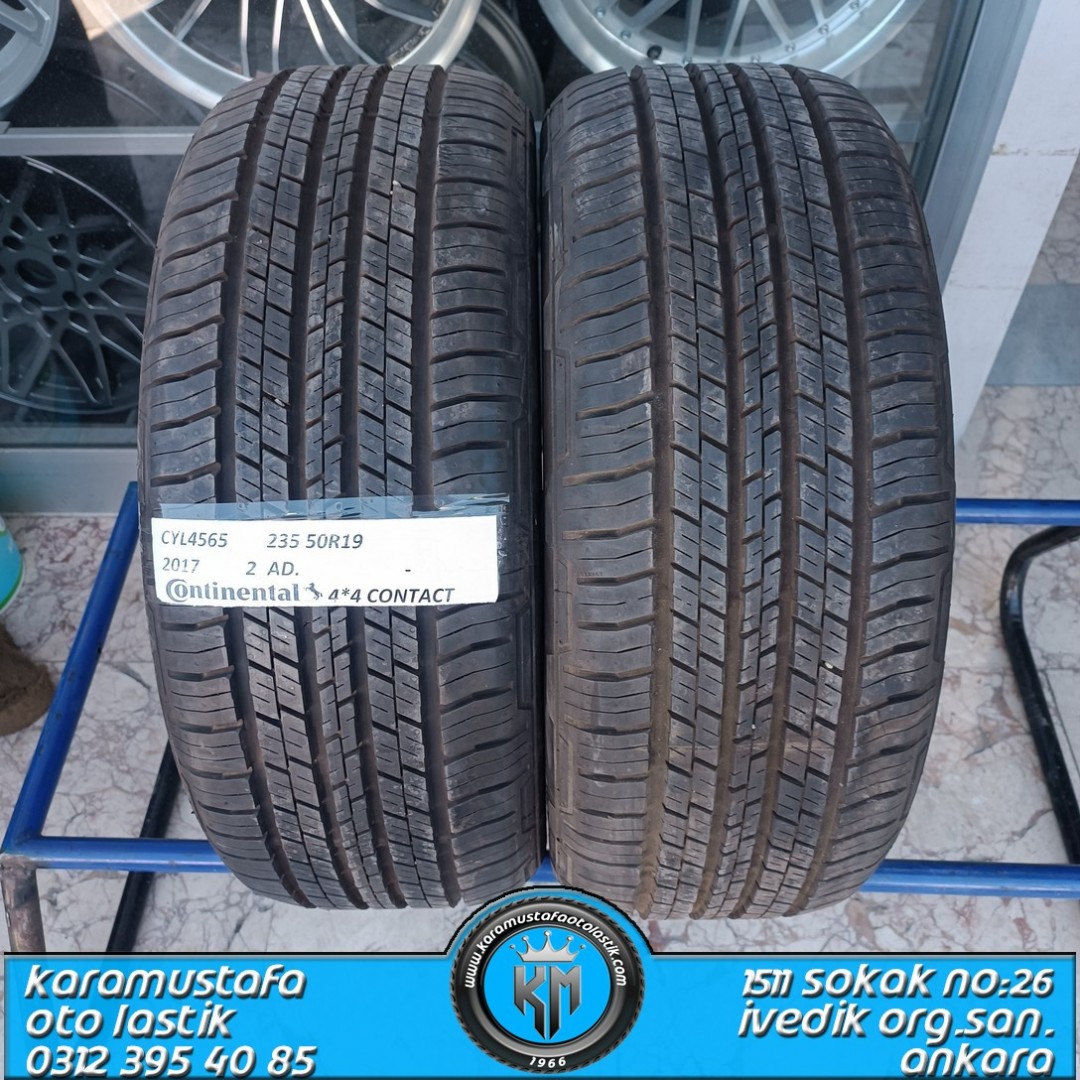 235 50 R 19 CONTINENTAL 4*4 CONTACT 99V * 2017 * 2 ADET * CYL4565