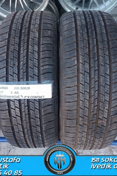 235 50 R 19 CONTINENTAL 4*4 CONTACT 99V * 2017 * 2 ADET * CYL4565 **