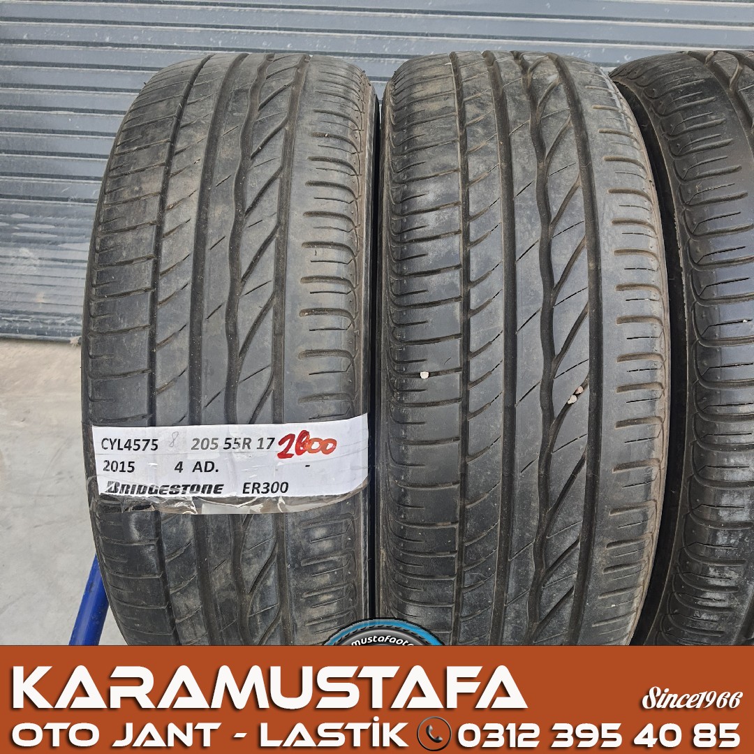 205 55 R 17 BRIDGESTONE ER300 91H * 2015 * 4 ADET * CYL4575