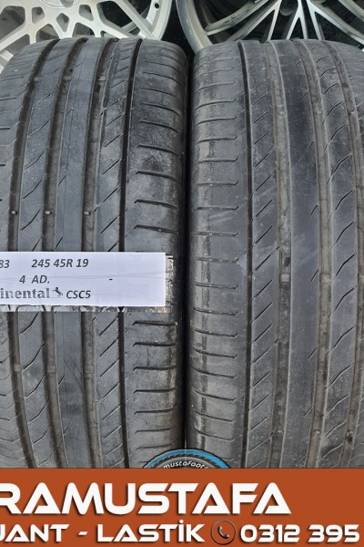 245 45 R 19 CONTINENTAL * 98W * 2017 *  4 ADET * CYL4583