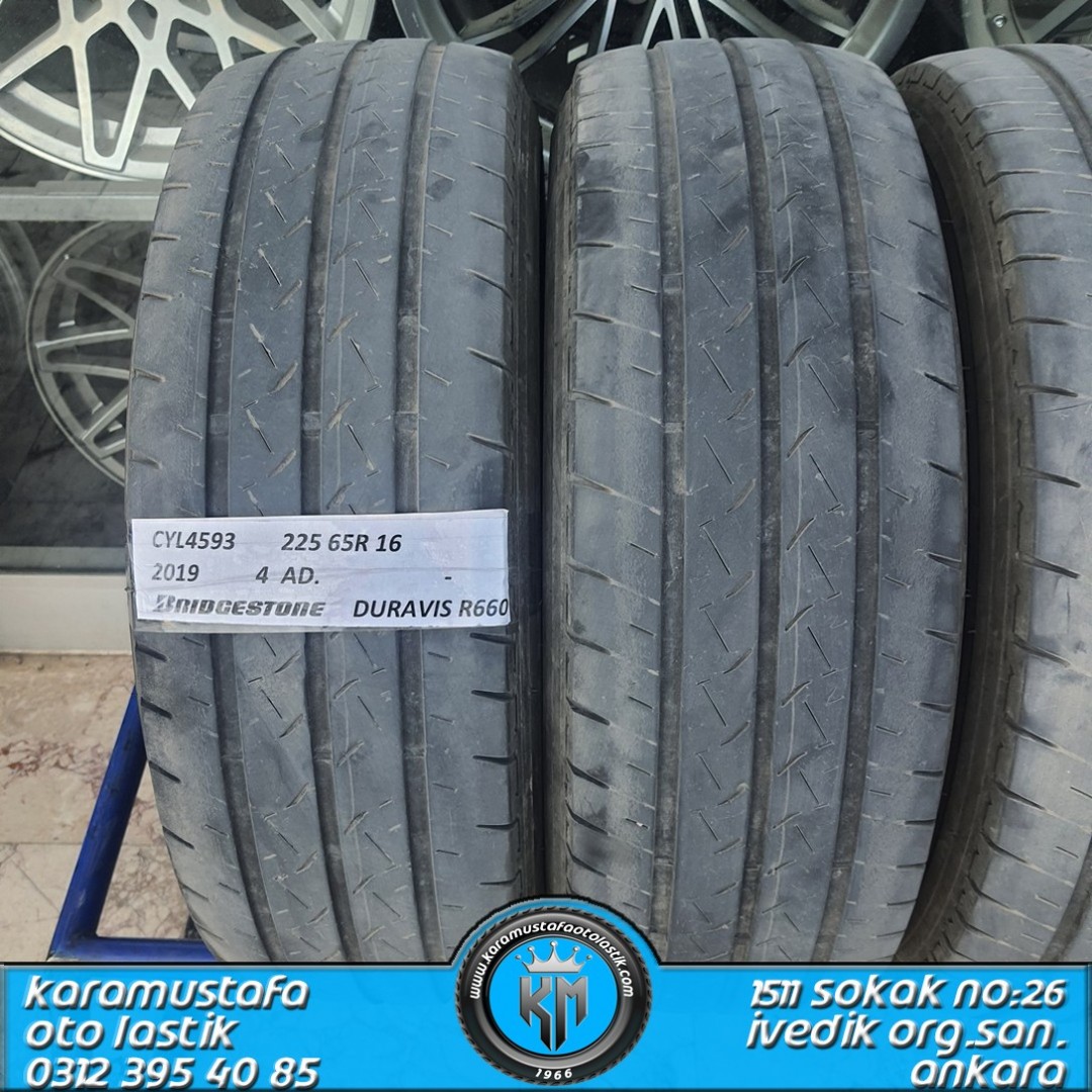 225 65 R 16 BRIDGESTONE DURAVIS R660 * 2019 * 4 ADET * CYL4593