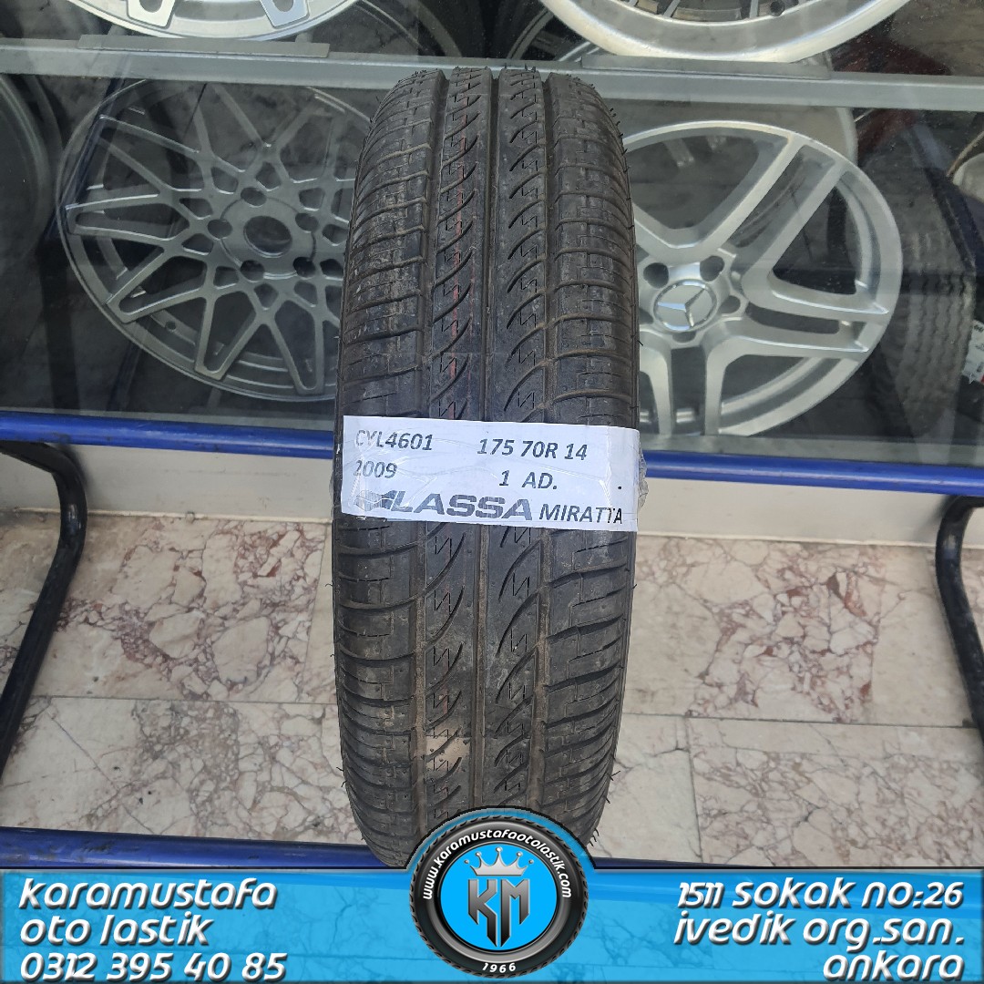 175 70 R 14 LASSA MIRATTA * 2009 * 1 ADET * CYL4601