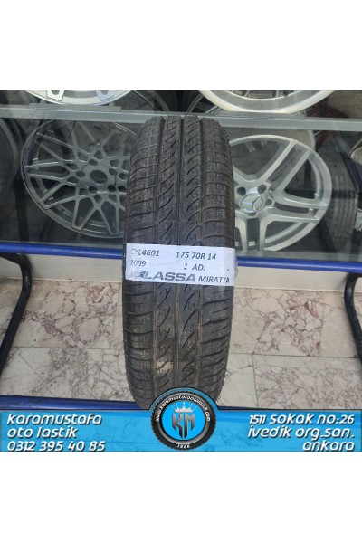 175 70 R 14 LASSA MIRATTA * 2009 * 1 ADET * CYL4601 **