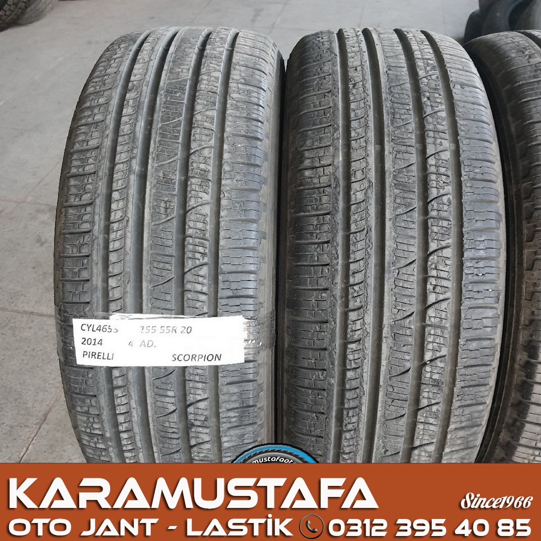 255 55 R 20 PIRELLI SCORPION * 2014 * 4 ADET * CYL4653 **