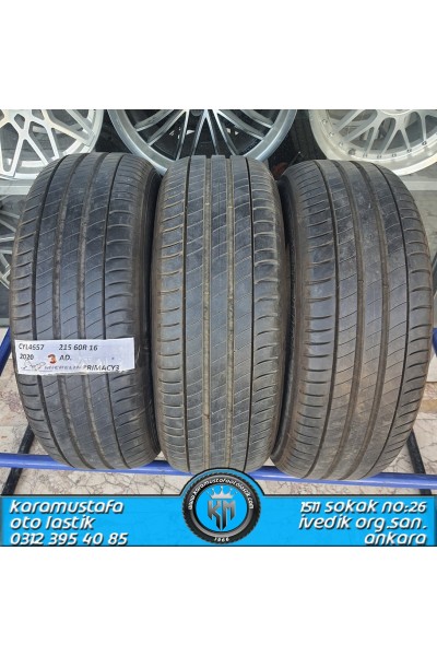 215 60 R 16 MICHELIN PRIMACY3 95V * 2020 * 3 ADET * CYL4657 **