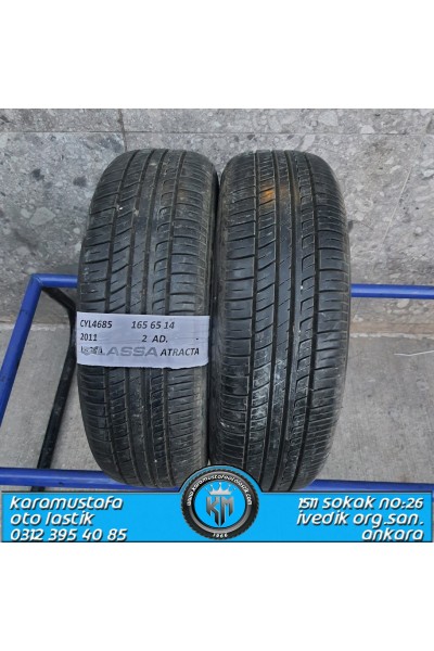 165 65 R 14 LASSA ATRACTA 79T * 2011 * 2 ADET * CYL4685 **