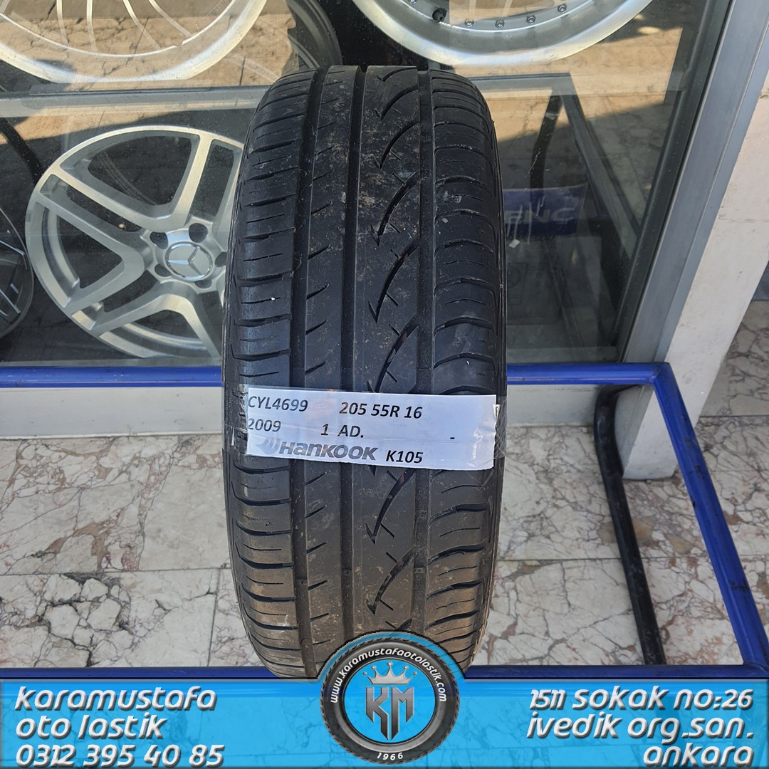 205 55 R 16 HANKOOK K105 91H  * 2009 * 1 ADET * CYL4699