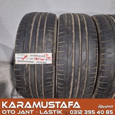225 45 R 18 - 255 40 R 18 BRDIGESTONE POTENZA * 2015 * 4 ADET * CYL4711
