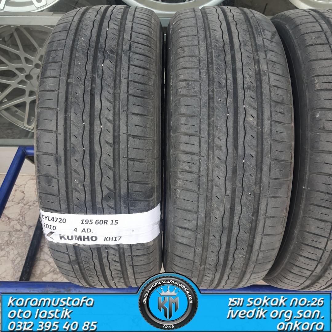 195 60 R 15 KUMHO KH17 88H * 2010 * 4 ADET * CYL4720