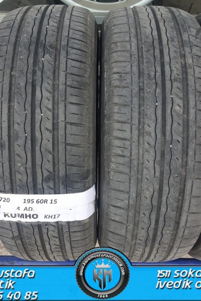 195 60 R 15 KUMHO KH17 88H * 2010 * 4 ADET * CYL4720