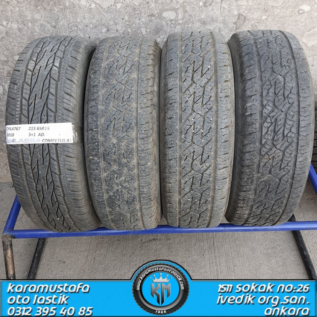 215 65 R 16 LASSA COMPETUS AT 102T * 2018 * 3+1 ADET * CYL4767