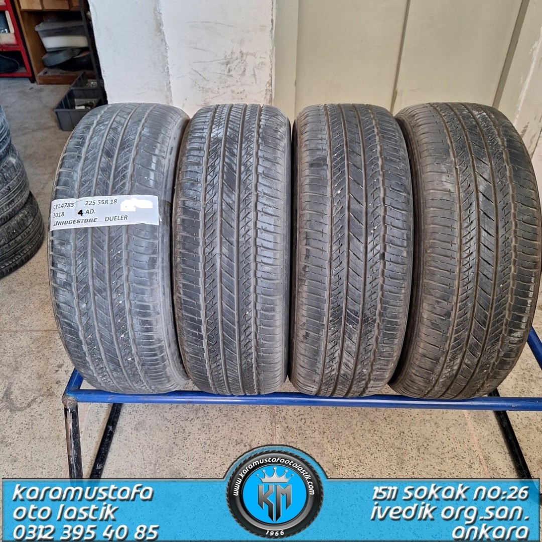 225 55 R 18 BRIDGESTONE DULELER * 2018 * 4 ADET * CYL4783