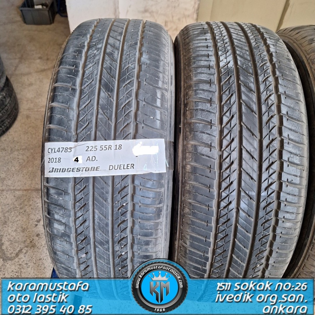 225 55 R 18 BRIDGESTONE DULELER * 2018 * 4 ADET * CYL4783