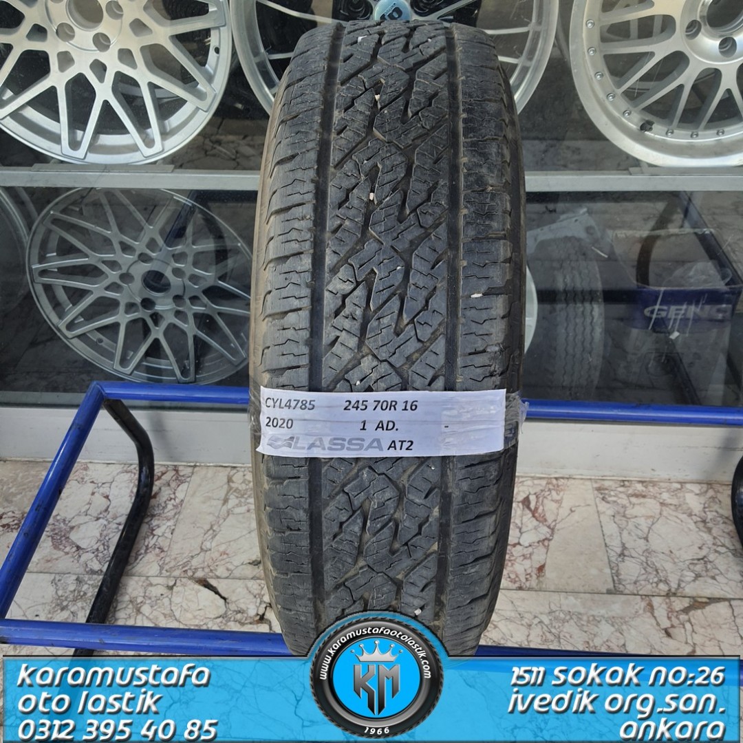 245 70 R 16 LASSA COMPETUS AT2 111T * 2020 * 1 ADET * CYL4785