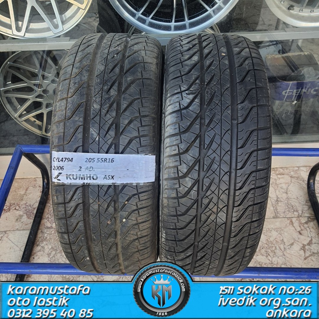 205 55 R 16 KUMHO ASX 91W * 2006 * 2 ADET * CYL4794
