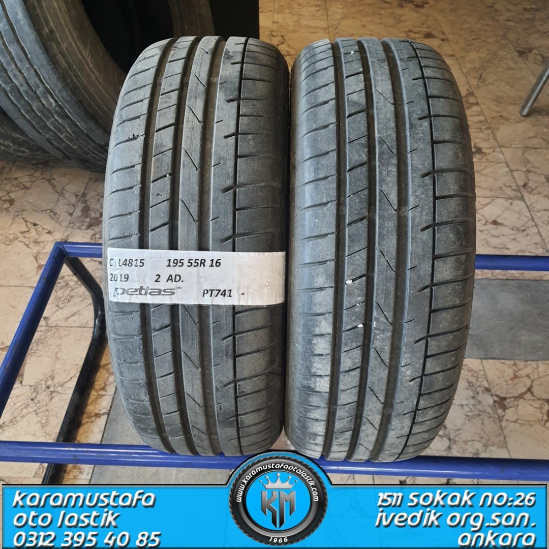 195 55 R 16 PETLAS PT741 87H * 2019 * 2 ADET * CYL4815