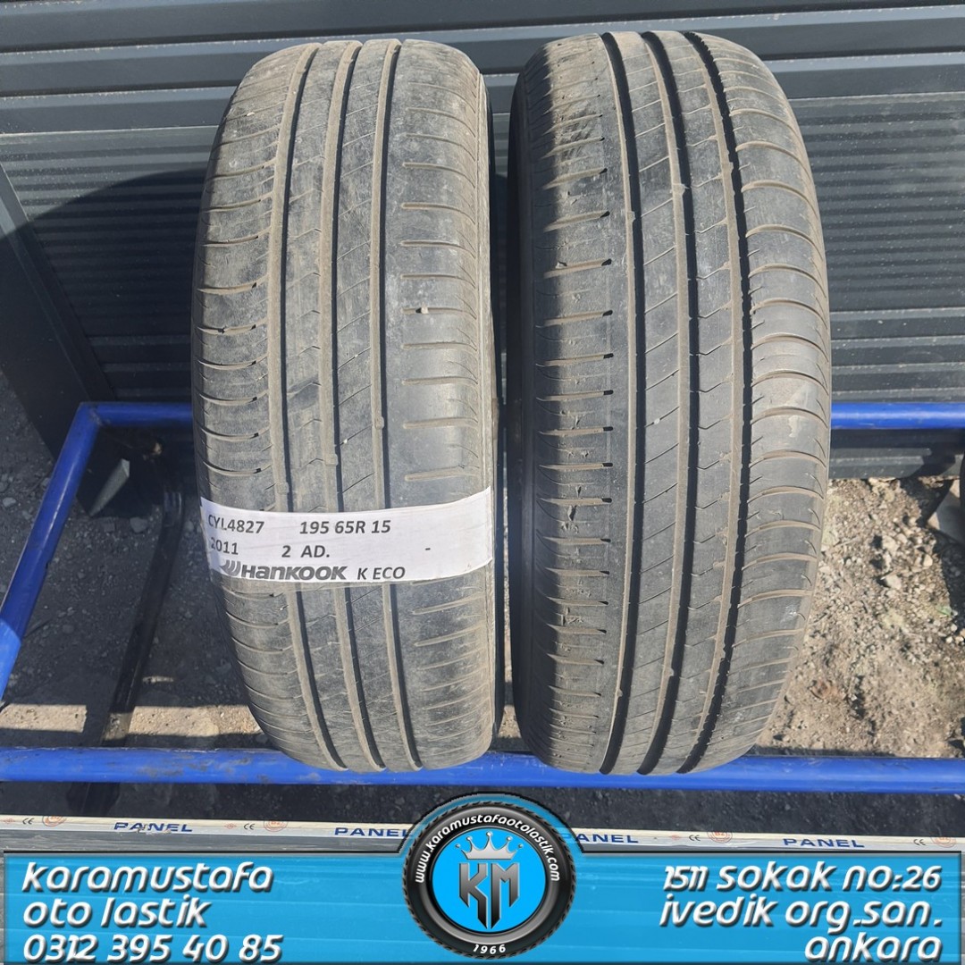 195 65 R 15 HANKOOK K ECO 91H * 2011 * 2 ADET * CYL4827