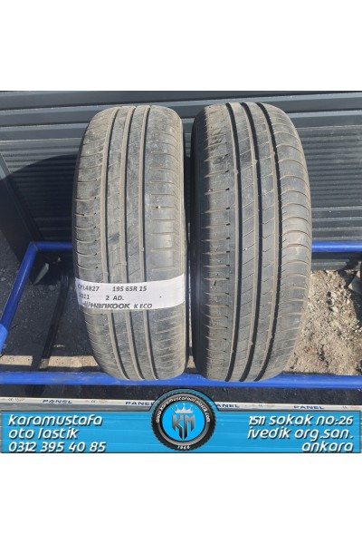 195 65 R 15 HANKOOK K ECO 91H * 2011 * 2 ADET * CYL4827 **