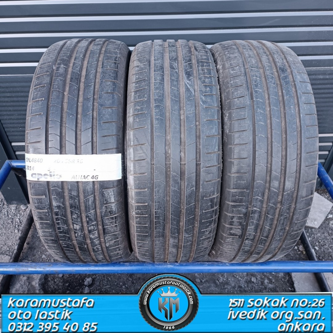 205 55 R 16 APOLLO ALNAC 4G 91V * 2014 * 3 ADET * CYL4840