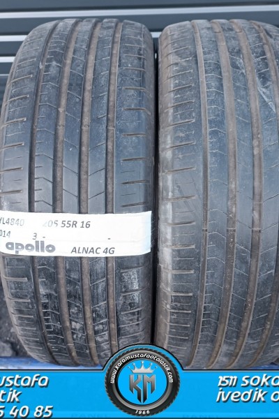 205 55 R 16 APOLLO ALNAC 4G 91V * 2014 * 3 ADET * CYL4840