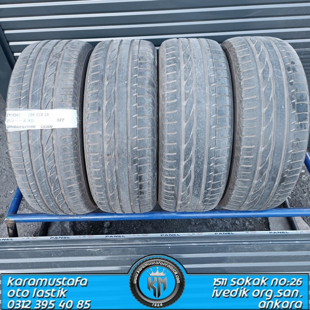 205 55 R 16 BRIDGESTONE ER300 RFT 91W * 2014  * 4 ADET * CYL4849