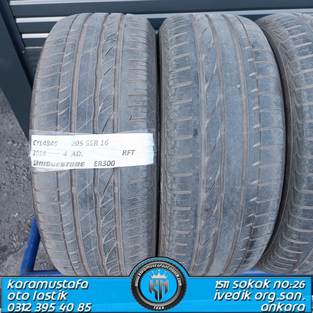 205 55 R 16 BRIDGESTONE ER300 RFT 91W * 2014  * 4 ADET * CYL4849