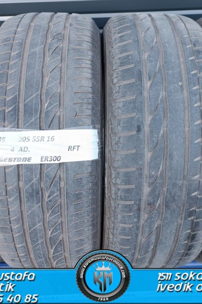 205 55 R 16 BRIDGESTONE ER300 RFT 91W * 2014  * 4 ADET * CYL4849