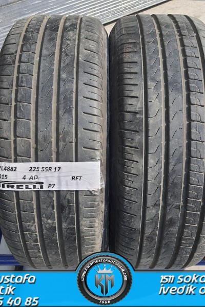 225 55 R 17 PIRELLI P7 RFT 97Y * 2015 * 4 ADET * CYL4882