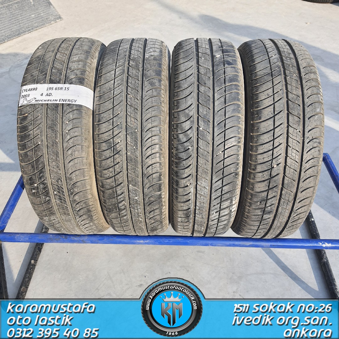 195 65 R 15 MICHELIN ENERGY 91T * 2003 * 4 ADET * CYL4898